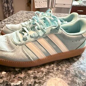 adidas Women's Athletic Shoes in Light Blue and White